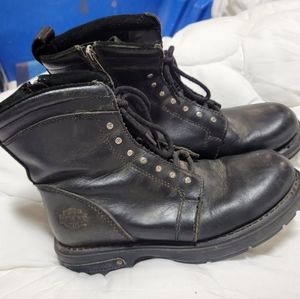 Harley-Davidson Weldon 5-Inch Black Motorcycle Riding Boots Mens 9 Womens 10.5
